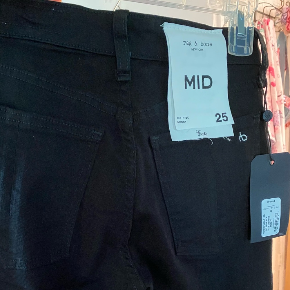 Rag & bone mid rise skinny jeans